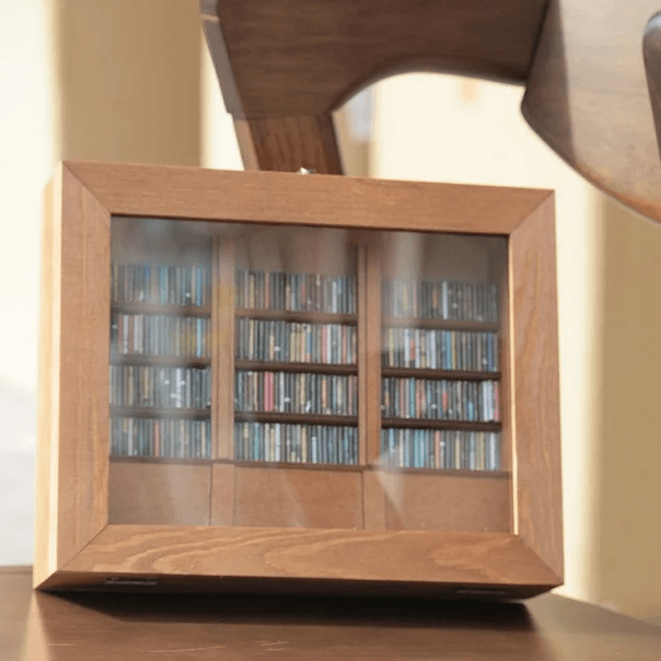 anxiety bookshelf as cozy desk decor and home office accessory mini library stress relief gift for bookworms readers