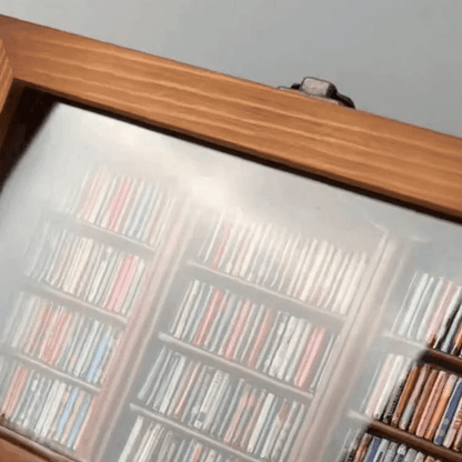 anxiety bookshelf dimensions diagram 254mm 10in wide 203mm 8in tall 76mm 3in deep wooden frame mini book display