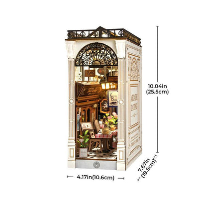 neon book nook diorama arcade cabinets and posters wooden model kit for shelf display for adults craft gift idea