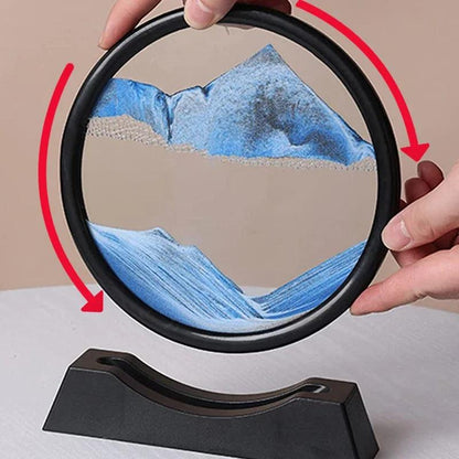 Puzzloria™ | Tranquility Flow - 3D Rotating Sand Art - Puzzloria