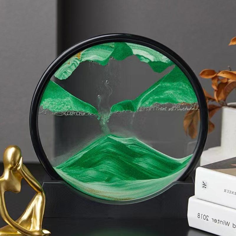 Puzzloria™ | Tranquility Flow - 3D Rotating Sand Art - Puzzloria