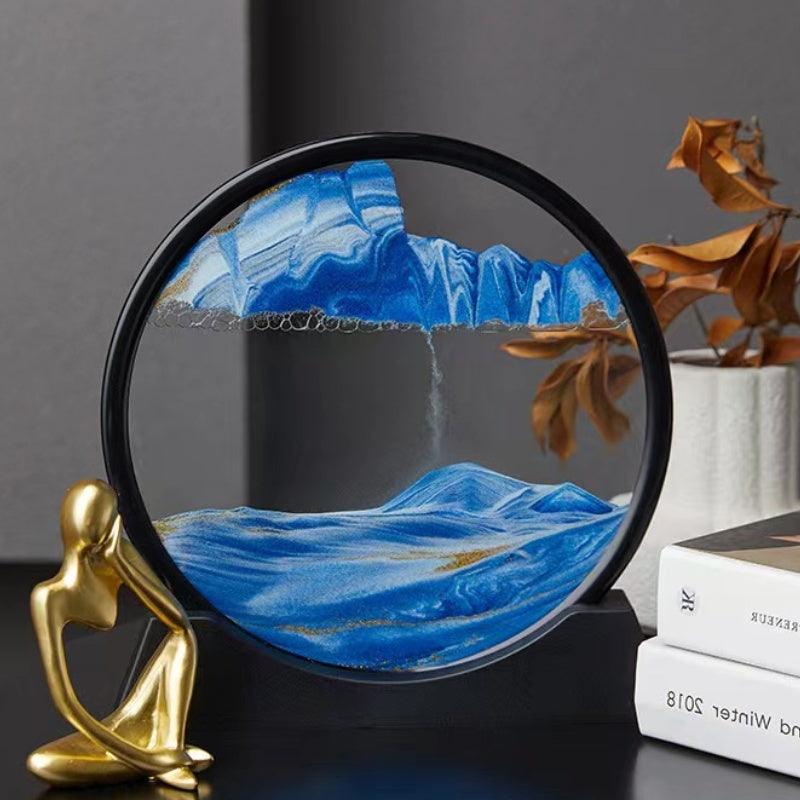 Puzzloria™ | Tranquility Flow - 3D Rotating Sand Art - Puzzloria