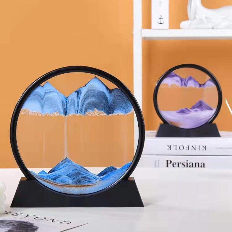 Puzzloria™ | Tranquility Flow - 3D Rotating Sand Art - Puzzloria