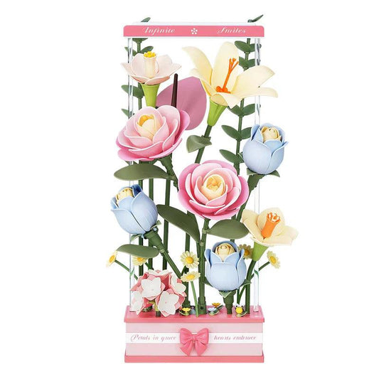 Puzzloria™ | Botanical Motion Theater - A Living Bouquet Puzzle - Puzzloria