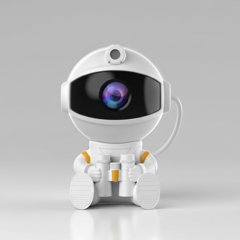 Puzzloria Astronaut Star Projector Galaxy Night Light with Nebula Effects and Remote Control