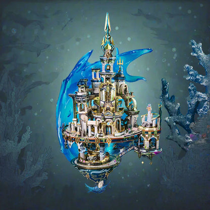 3d metal puzzle atlantis model kit advanced build project for adult hobbyists and fantasy architecture fans