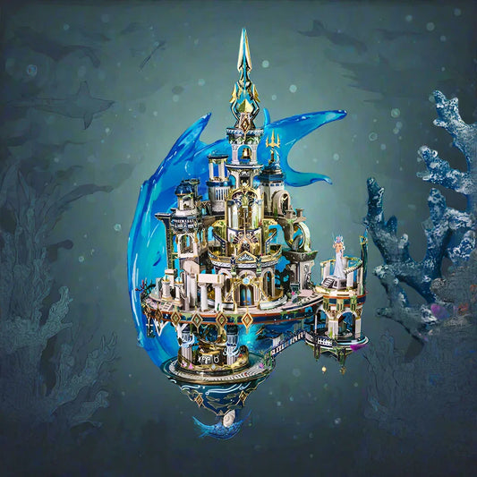 3d metal puzzle atlantis model kit advanced build project for adult hobbyists and fantasy architecture fans