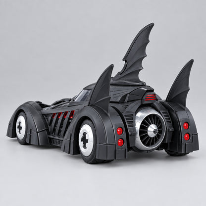 Batman Forever Batmobile toy car with rear jet turbine and bat wing fins, alloy 1/18 model for Batman collectors, 1995 1 Tail