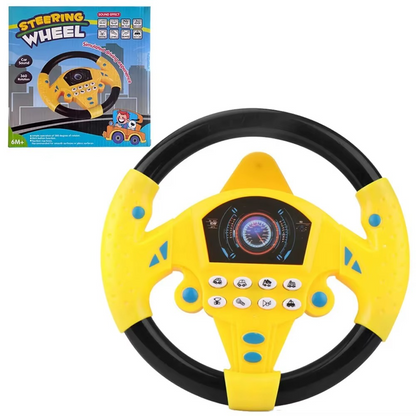 Boys Kids steering wheel toy with LED lights sound effects car seat stroller travel toy for toddlers gift for toddlers 3256807605937510-YB 3256807605937510-YW