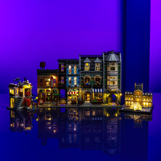 Building LEGO light kit starter pack bundle with multiple LED kits for building themed builds