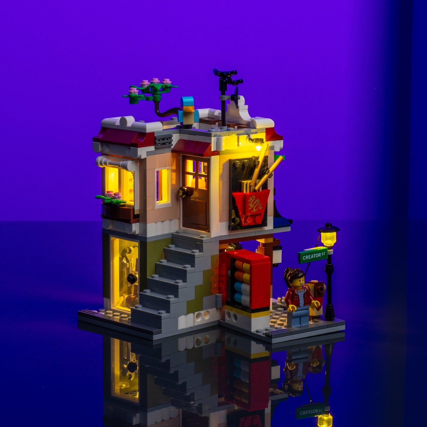light kit bundle for Building LEGO sets transforms finished builds into illuminated glowing display models