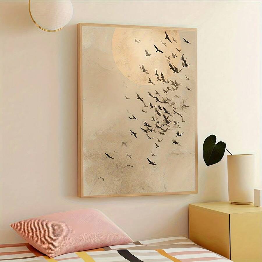 minimalist bird print Japanese style modern home decor - 1778357099759_755, 1778357099759_465, 1778357099759_463, 1778357099759_998