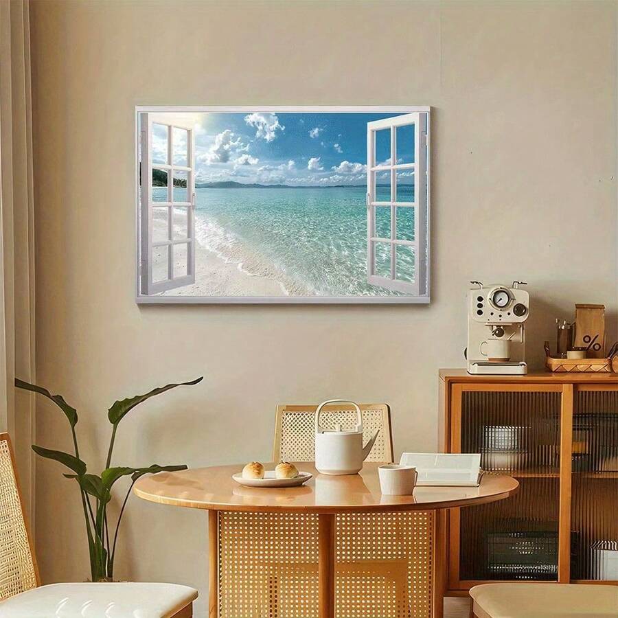 beach scene wall art turquoise water print framed - 1778357090034_276, 1778357090034_963, 1778357090034_555, 1778357090034_206