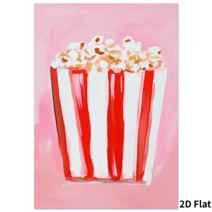 popcorn poster pink kitchen wall print college apartment - 1778357116440_640, 1778357116439_419, 1778357116440_357, 1778357116440_916