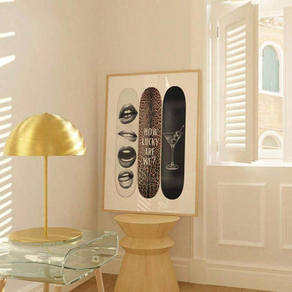 skateboard wall art canvas print pink retro decor - 1778357141723_490, 1778357141723_224, 1778357141723_647, 1778357141723_992