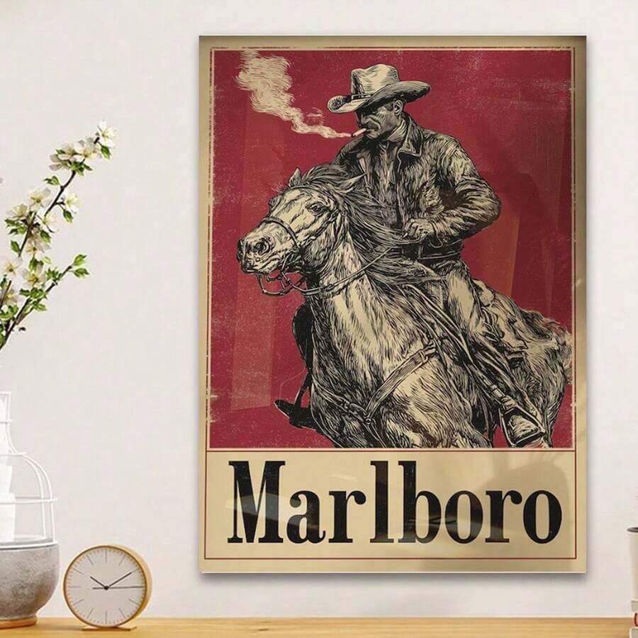 smoking cowboy poster western wall art retro americana - 1778357133984_813, 1778357133984_820, 1778357133984_464, 1778357133984_982