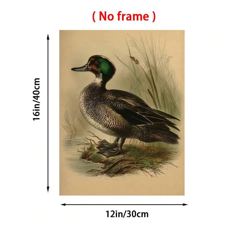 vintage bird wall art mallard cabin lodge decor framed - 1778357150712_426, 1778357150712_933, 1778357150712_780, 1778357150712_111