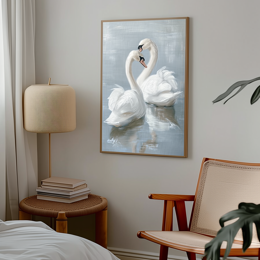 classic swan wall art print country home decor framed - 1778357108478_510, 1778357108478_476, 1778357108478_659, 1778357108478_210