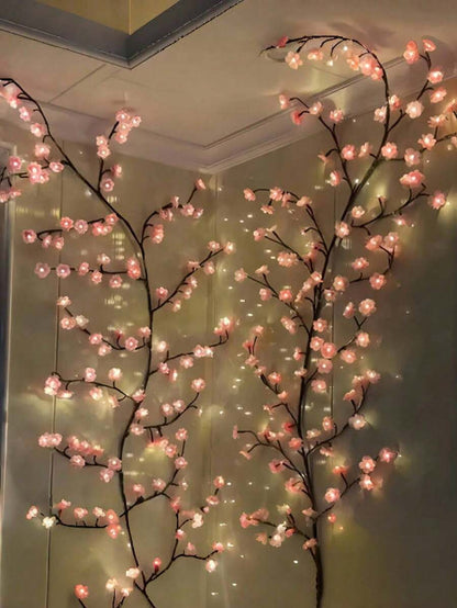 bendable cherry blossom LED branch room corner installation pink sakura wall decor - 1778350905030_475, 1778350905030_470, 1778350905030_194
