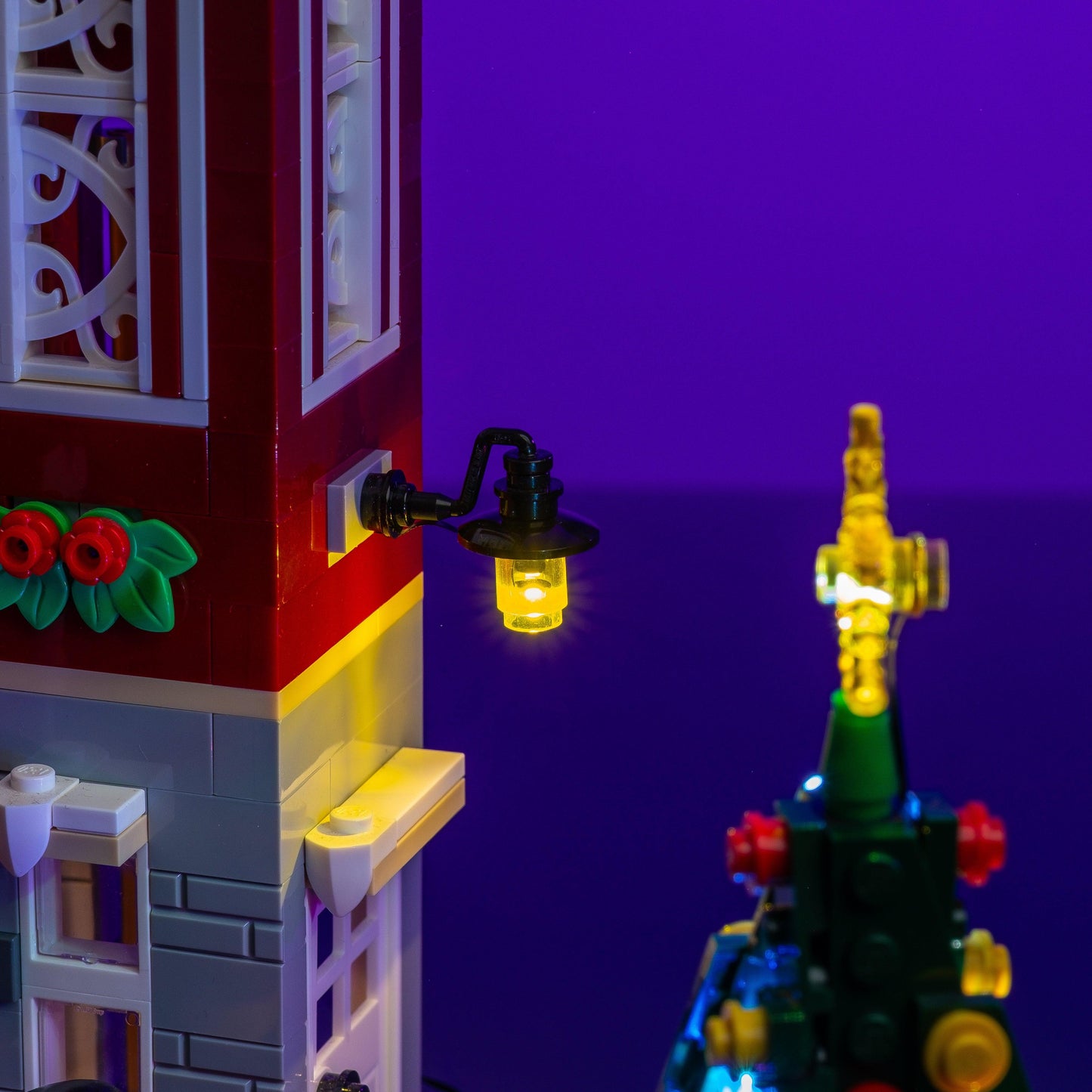 Christmas LEGO LED upgrade pack with multiple coordinated kits for christmas build collection display