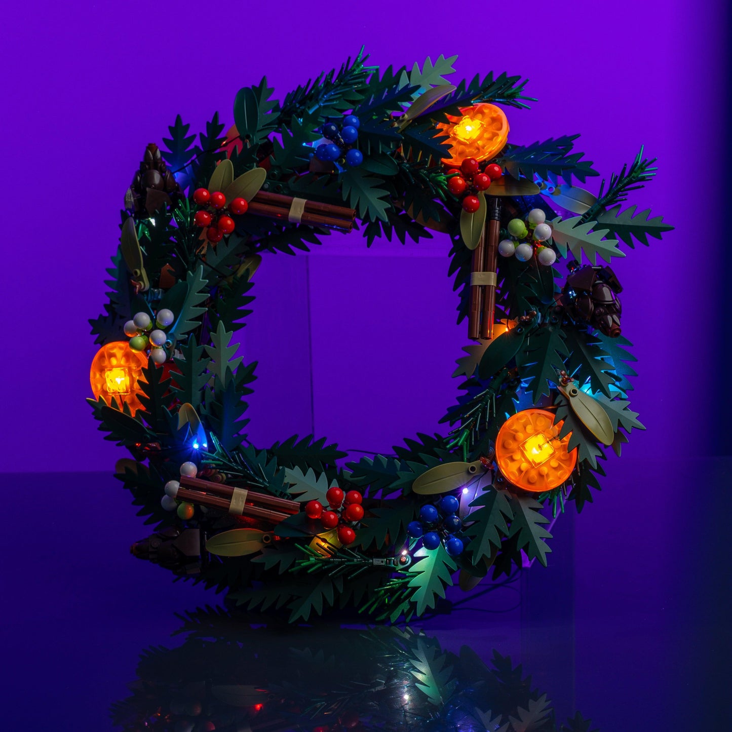 Christmas starter pack LEGO compatible LED kits color-coded wires reversible install for display upgrades