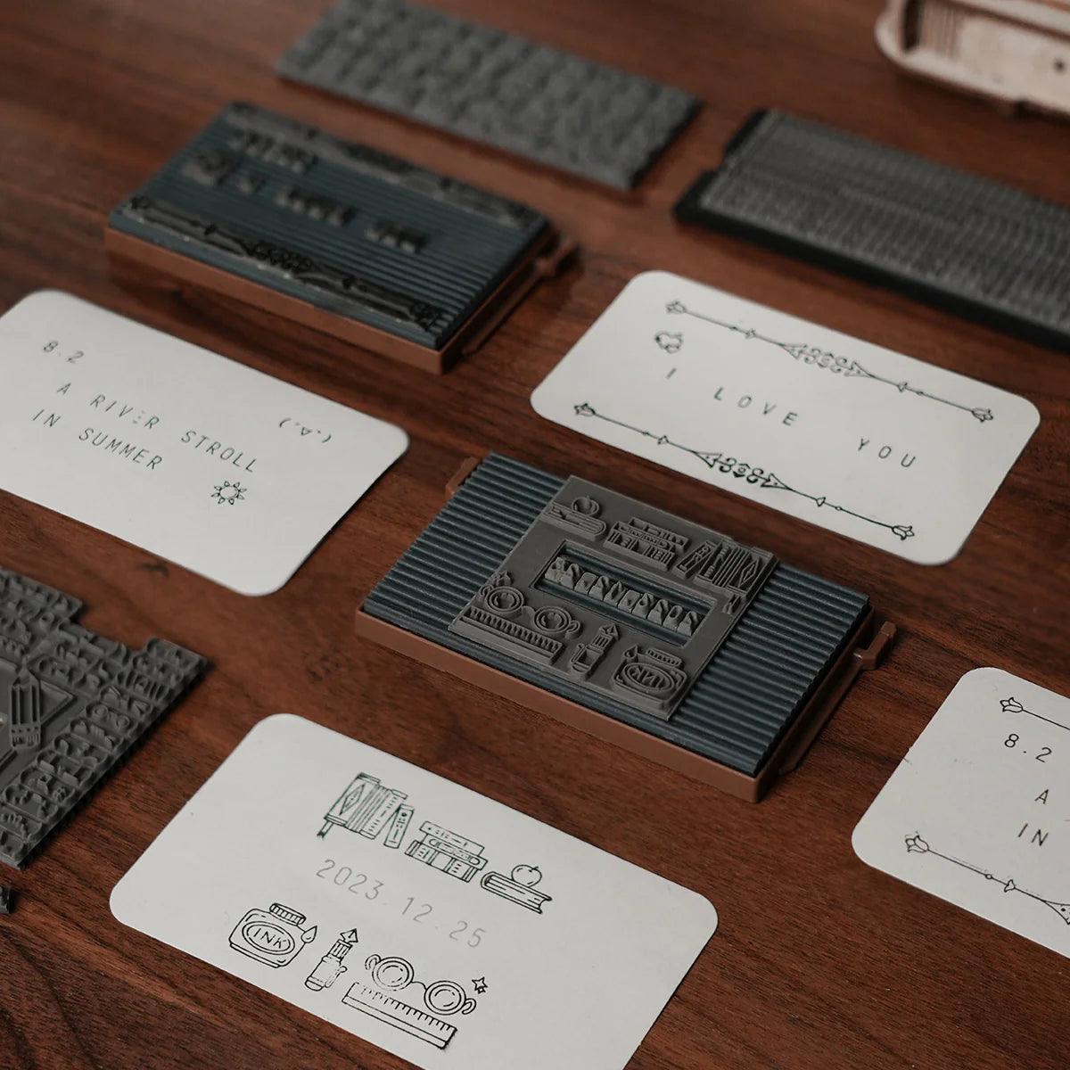 diy movable type printing kit for handmade greeting cards scrapbooking and journaling craft projects at home