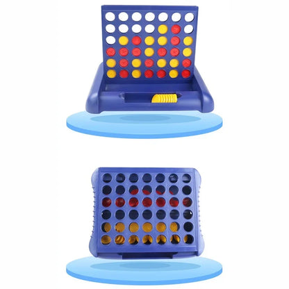 Connect 4 Portable Board Game – Foldable Travel Four in a Row Family Strategy Game