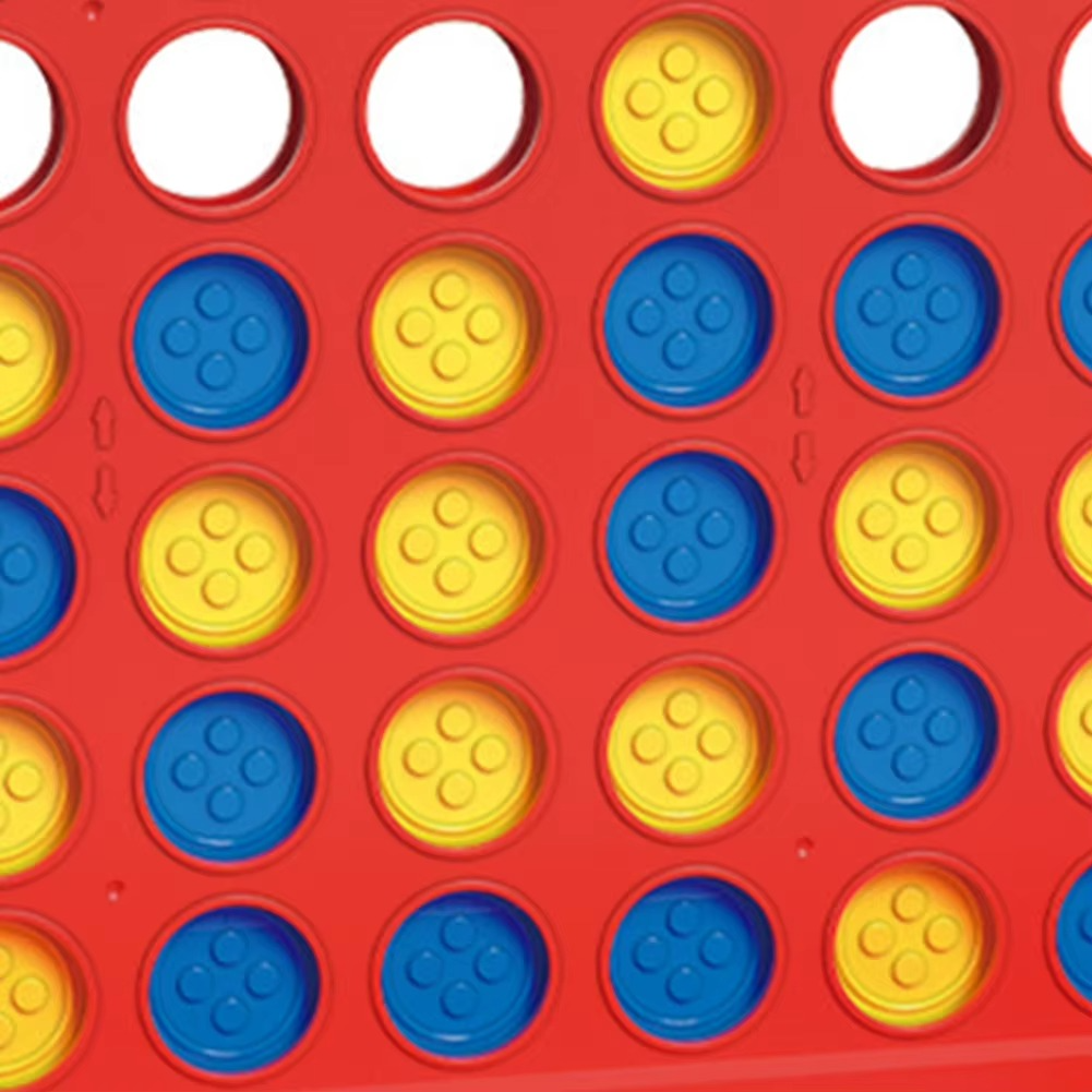 Connect 4 portable foldable board game four in a row family strategy game with red and yellow pieces  CONNECT4_RXL