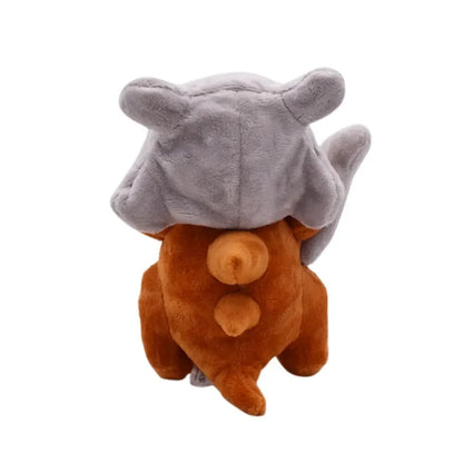 cubone pokemon plush for a stuffed animal collection, soft toy display piece for gaming desk and bookshelf
