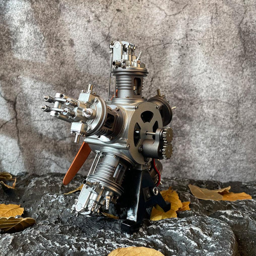 Puzzloria™ | DIY 1/6 Full Metal 5 Cylinder Radial Engine Model Kit - Puzzloria