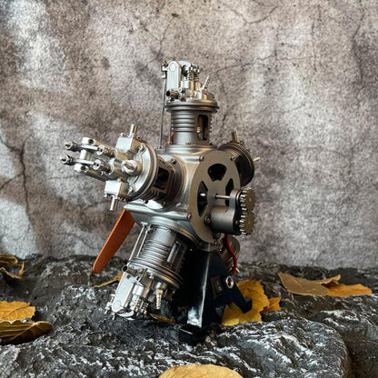 Puzzloria™ | DIY 1/6 Full Metal 5 Cylinder Radial Engine Model Kit - Puzzloria