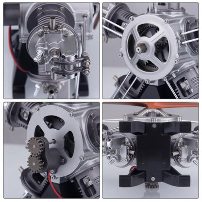 Puzzloria™ | DIY 1/6 Full Metal 5 Cylinder Radial Engine Model Kit - Puzzloria