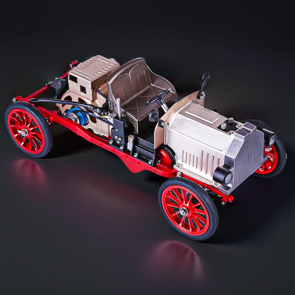 Puzzloria™ | DIY Educational Metal Mechanical Classic Car Mini Electric Single-cylinder Engine Assembly Kit - Puzzloria