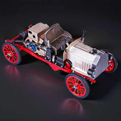 Puzzloria™ | DIY Educational Metal Mechanical Classic Car Mini Electric Single-cylinder Engine Assembly Kit - Puzzloria