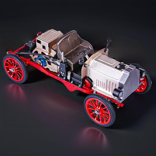Puzzloria™ | DIY Educational Metal Mechanical Classic Car Mini Electric Single-cylinder Engine Assembly Kit - Puzzloria