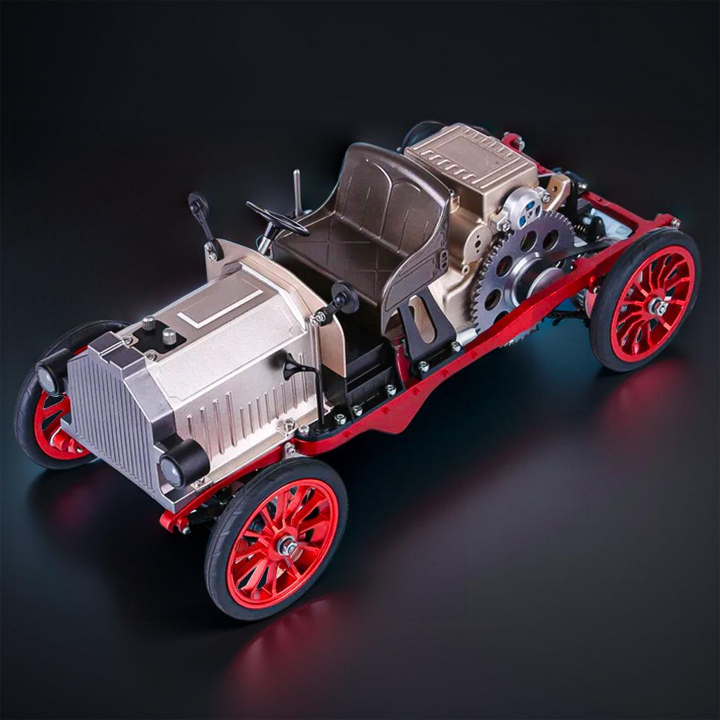 Puzzloria™ | DIY Educational Metal Mechanical Classic Car Mini Electric Single-cylinder Engine Assembly Kit - Puzzloria