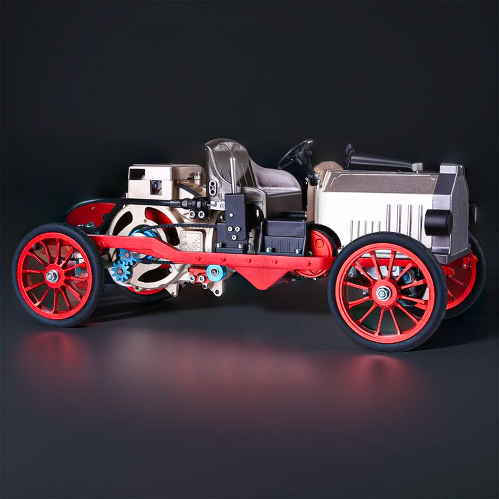 Puzzloria™ | DIY Educational Metal Mechanical Classic Car Mini Electric Single-cylinder Engine Assembly Kit - Puzzloria