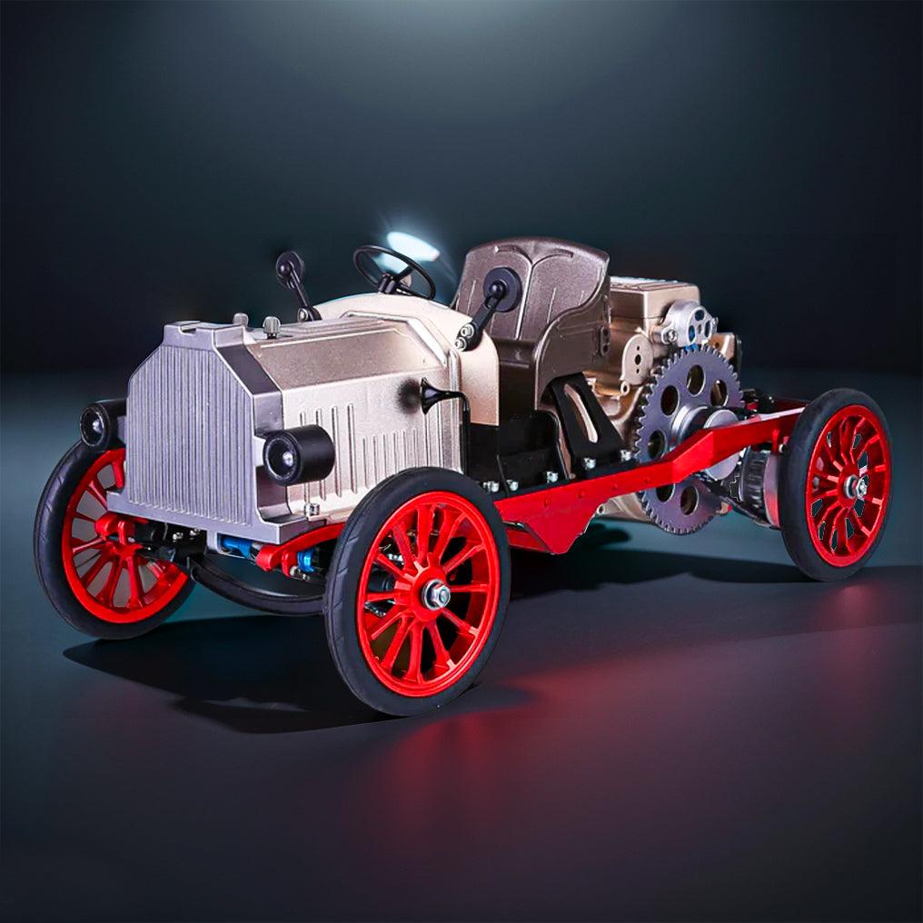 Puzzloria™ | DIY Educational Metal Mechanical Classic Car Mini Electric Single-cylinder Engine Assembly Kit - Puzzloria