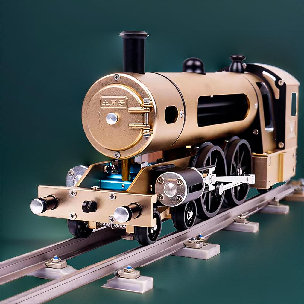 Puzzloria™ | DIY Full Metal Steam Locomotive Train Assembly Engine Kit with Track 387Pcs - Puzzloria