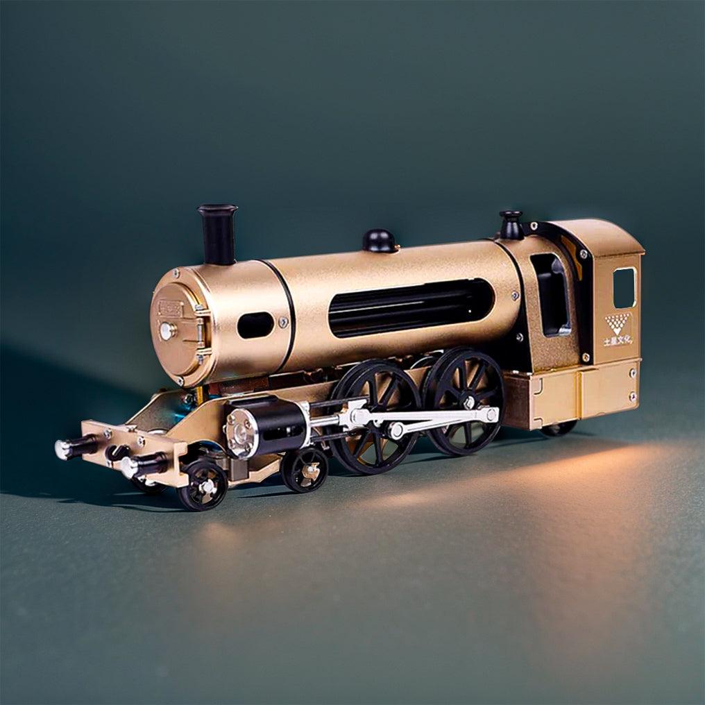 Puzzloria™ | DIY Full Metal Steam Locomotive Train Assembly Engine Kit with Track 387Pcs - Puzzloria