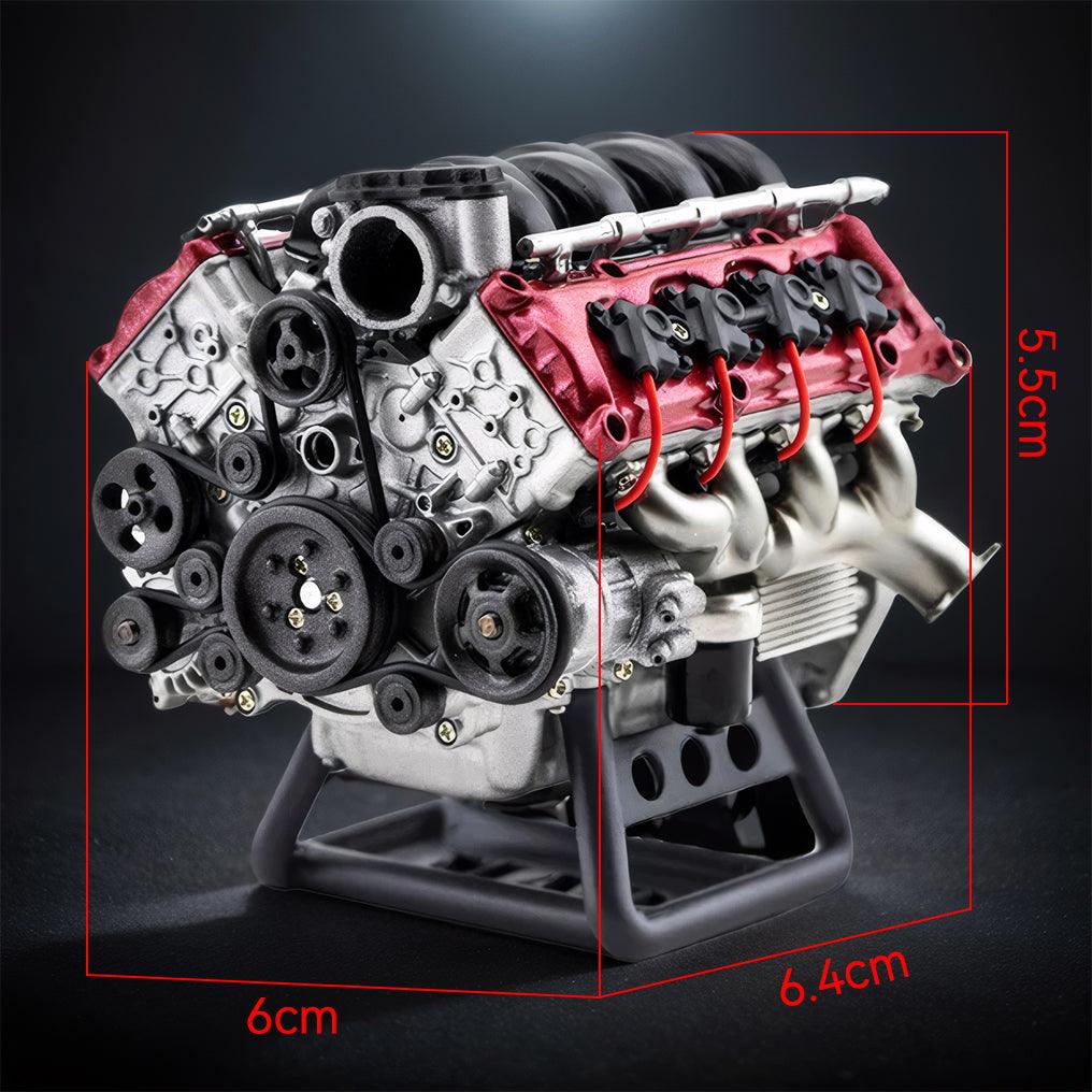 DIY Miniature V8 Mini Motor V8 Engine Model Kit Red – Puzzloria