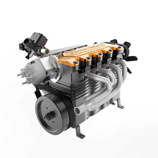 Puzzloria™ | DIY OHC L4 Engine 14CC Gasoline Water-cooled Engine Model Kit FS-L400BGC - Puzzloria