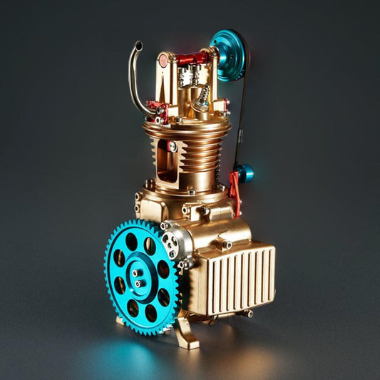 Puzzloria™ | DIY Single-cylinder Car Engine Assembly Kit Build Kit Gift Toy for Collection - Puzzloria