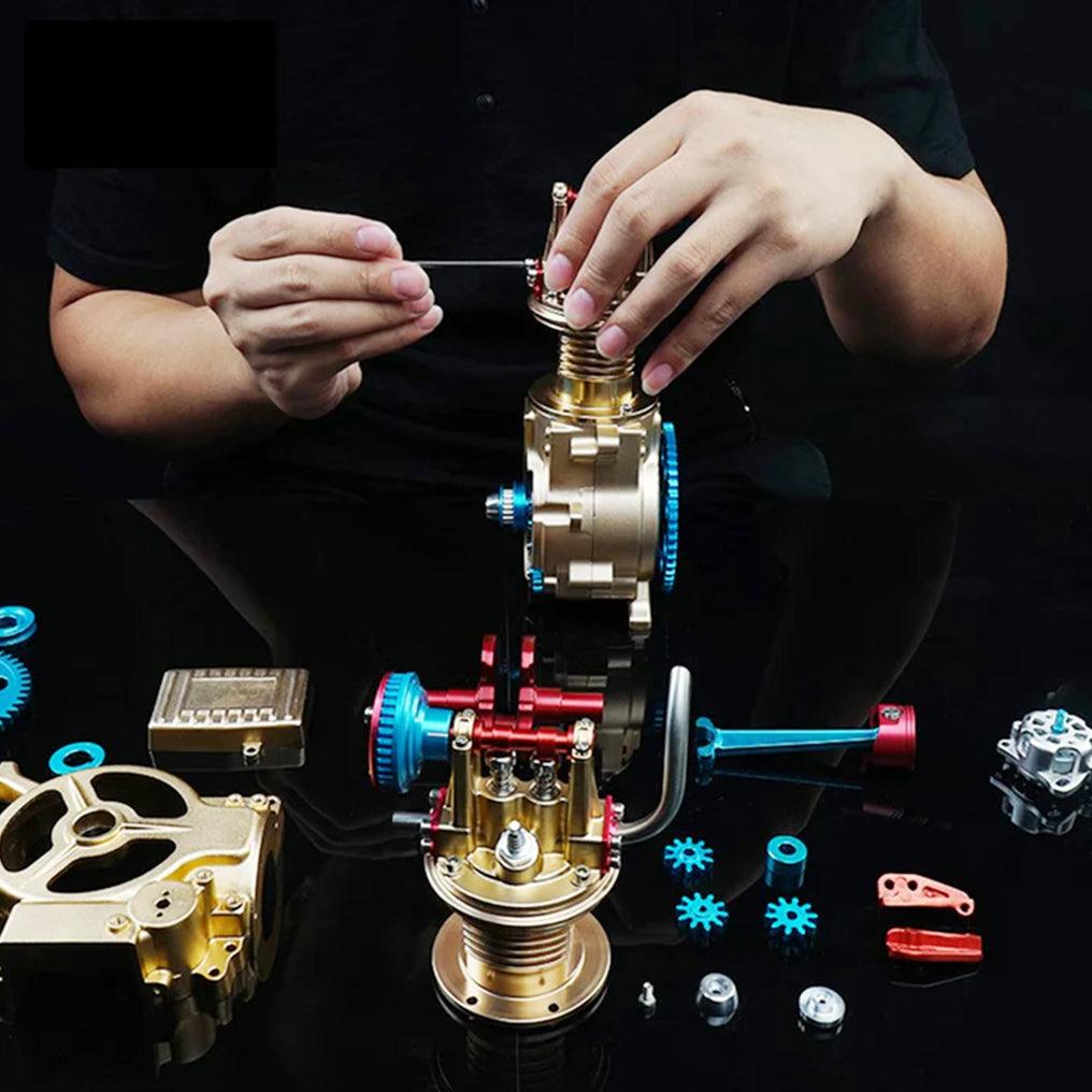 Puzzloria™ | DIY Single-cylinder Car Engine Assembly Kit Build Kit Gift Toy for Collection - Puzzloria
