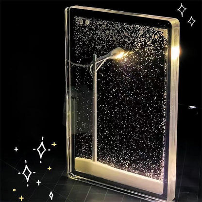 Puzzloria™ | Enchanting DIY Street Light Snow Simulation - Puzzloria