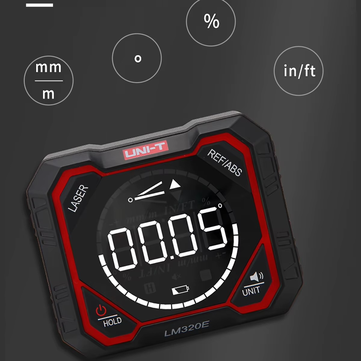 LM320D LM320E LM320F digital inclinometer magnetic angle finder with HD display