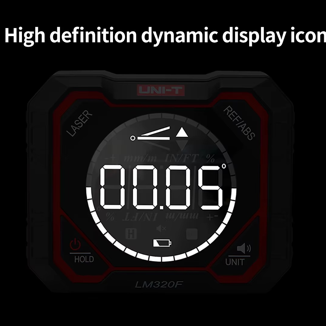 LM320D LM320E LM320F digital inclinometer magnetic angle finder with HD display