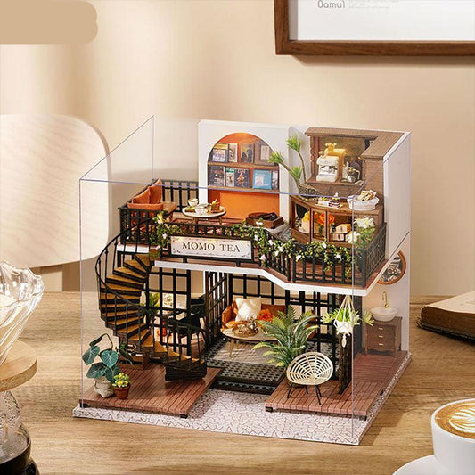 Puzzloria™ | DIY Dollhouse Kit (Forest Teashop ) - Puzzloria