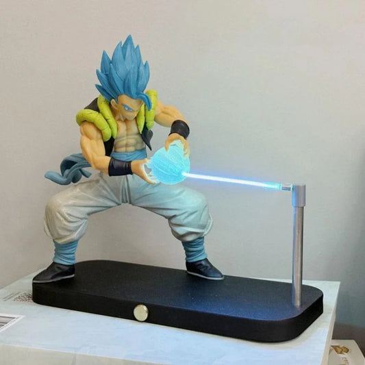 dragon ball z lamp magnetic levitating gogeta figure kamehameha led night light for gaming desk setup