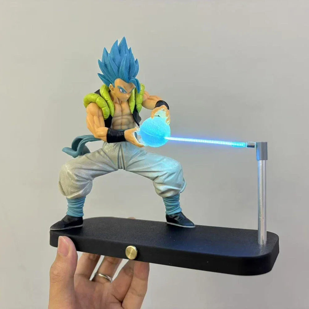goku magnetic lamp super saiyan blue gogeta collectible anime desk light for bedroom shelf display